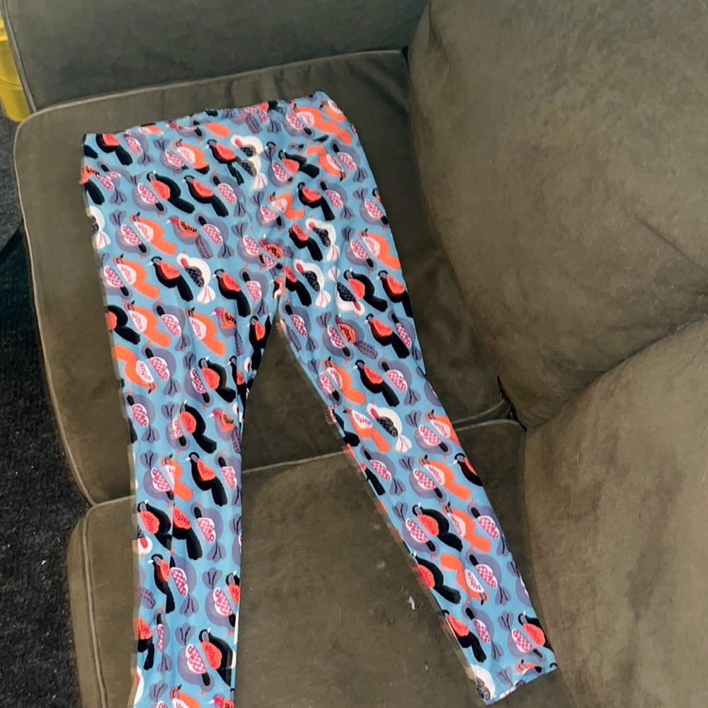 LuLaRoe bird Leggings size TC
